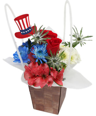 The Floral Shoppe Patriotic Tote, 1 each
