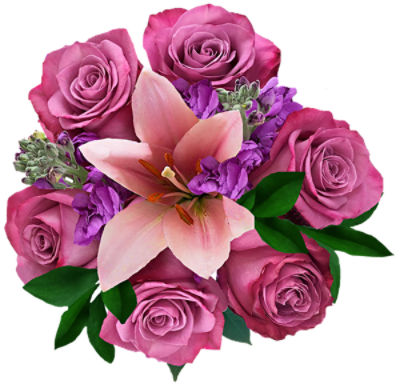 The Floral Shoppe Rose Lily Bouquet, 1 each