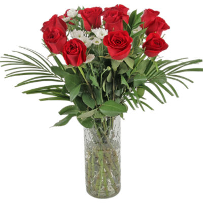 The Floral Shoppe Premium Dozen Rose Vase