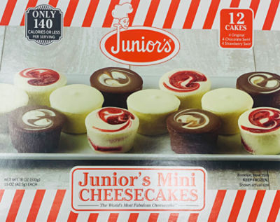 Junior's Mini Cheesecake Sampler, 12 Pieces Fairway