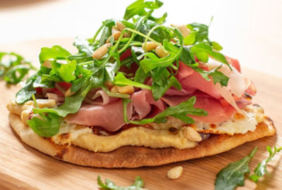 Fig & Prosciutto Hummus Flatbread