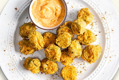 Fried Okra with Cajun Aioli