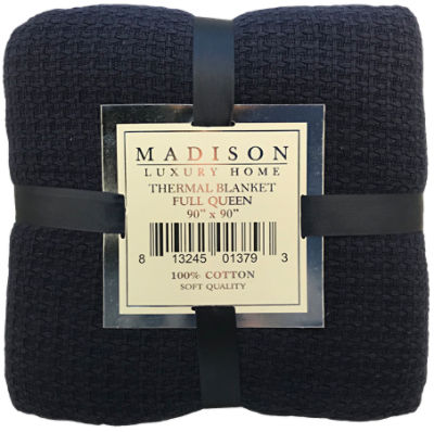 Madison Luxury Home Thermal Blanket Full Queen, 1 each