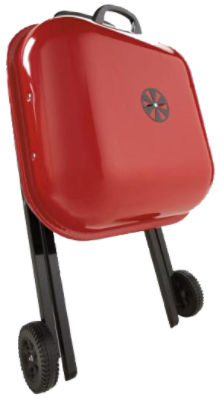 Americana Walk About Grill - Red, 1 each