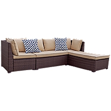 TDC USA Inc. Wicker Set with Chaise - 3 Piece, 1 Each
