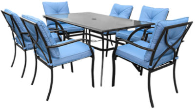 Patio Dining Set 7 Piece, 1 each