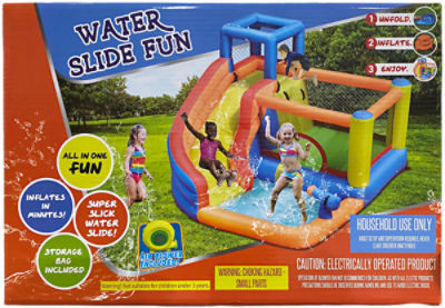 Global Crossing Inflatable Water Slide & Play Area