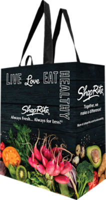 ShopRite Reusable Bag Live Love Eat Print, 1 each, 1 Each