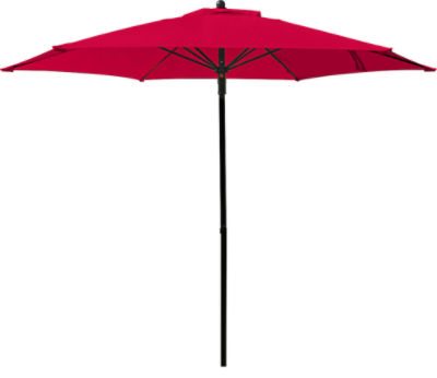 Aluminum Market Umbrella, 6 Ft., Red