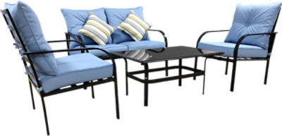 Patio Furniture 4 Piece Sofa Set