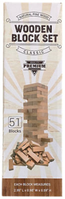 Global Crossing Wooden Block Tower Stacking Game