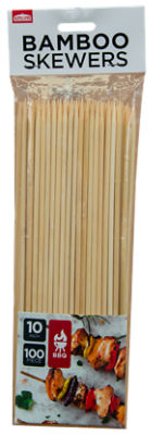 Chef Elect 10 Inch BBQ Bamboo Skewers, 100 count, 1 Each