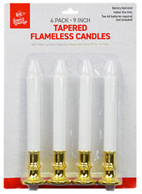 TDC USA Inc. Battery Operated Time Control Candles, 4 Pack
