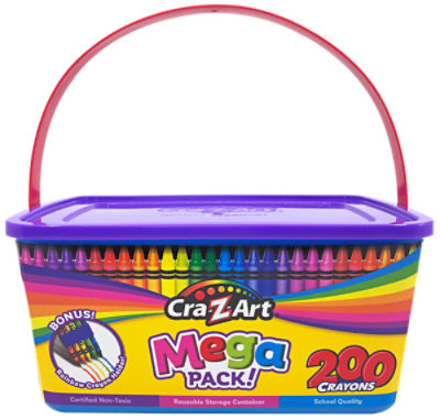 CRA-Z-ART Mega Pack Crayons, 200 count, 200 Each