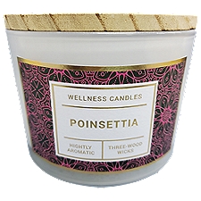 Madison Luxury Home Poinsettia Fragrance Candle, 14 Ounce