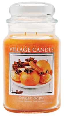 Village Candle Premium Jar Candle - Orange Cinnamon, 1 each