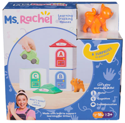 Ms. Rachel Learning Stacking Houses