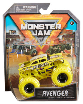 Monster Jam Monster Truck Toy 1:64 Scale, Avenger