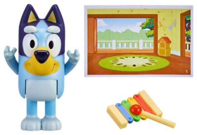 Bluey Story Starter Pack, Figurine with Xylophone & Scene