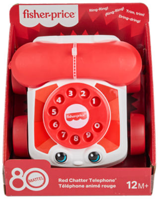 Fisher-Price Mattel Red Chatter Telephone