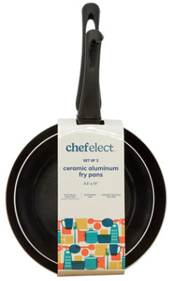 ChefElect 2-Pack Ceramic Aluminum Frying Pan, 1 Each