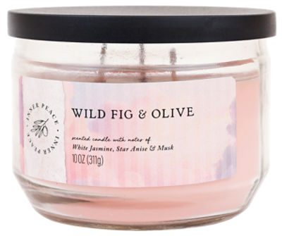 Star Candle Company 3 Wick Candle, Wild Fig & Olive, 10 oz., 10 Ounce