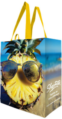 Earthwise ShopRite Summer Pineapple Face Reusable Bag