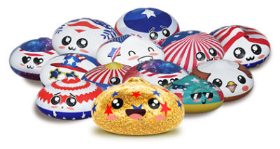 Toy Master Happy Birthday America Bao Bun Squeeze Toy, Assorted Colors