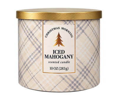 Star Candle Scented Candle, Iced Mahogany, 10 oz., 10 Ounce