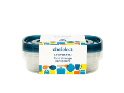 ChefElect Small Food Storage Containers, 4 Count