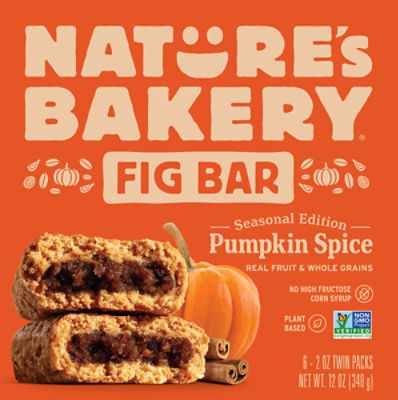 Nature's Bakery Whole Wheat Pumpkin Spice Fig Bars, 12 oz