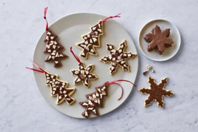 Ghirardelli Peppermint Bark Tree Cookies