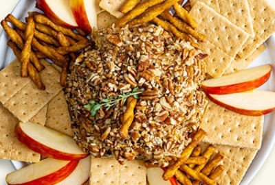 Ginger Pecan Pumpkin Cheeseball