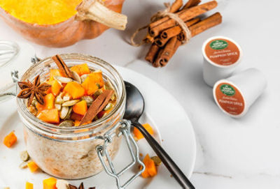 Green Mountain Coffee Roasters Pumpkin Spice Overnight Oats