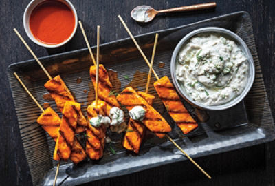 Grilled Buffalo Tofu Dippers