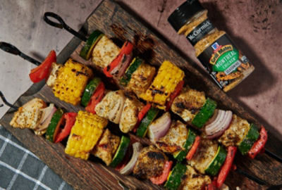 Grilled Chicken and Vegetable Kabobs