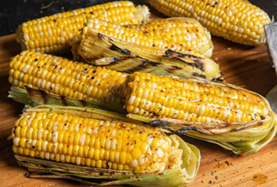 Grilled Corn with Spicy Honey Butter