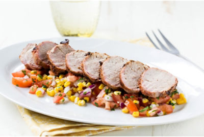 Grilled Pork Tenderloin with Salsa