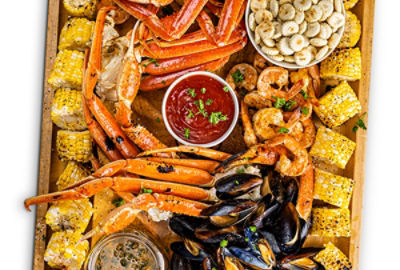 Grilled Seafood Charcuterie Board