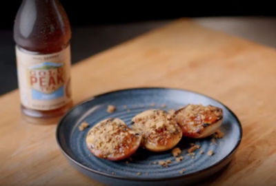 Grilled Peaches with Pepper Jelly