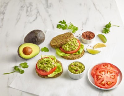 Guac-Topped Quinoa “Burgers"