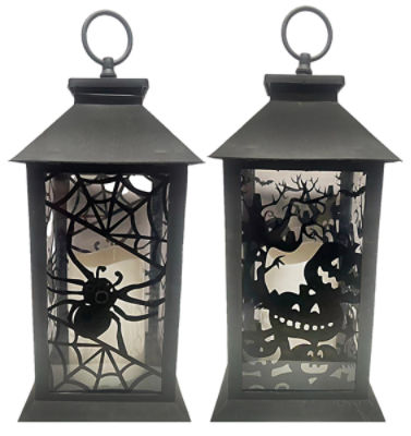 Magic Seasons Halloween Spider Flickering Lantern, 1 each