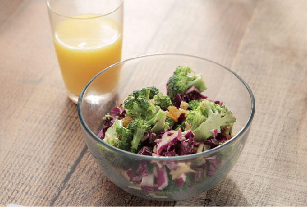 Healthy Broccoli Salad with Miso Orange Dressing