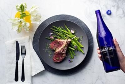 Herb Roasted Lamb with Asparagus