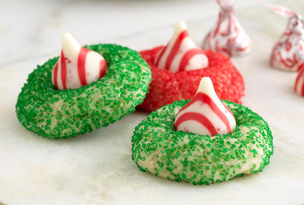 Hershey’s Kisses Candy Cane Blossoms