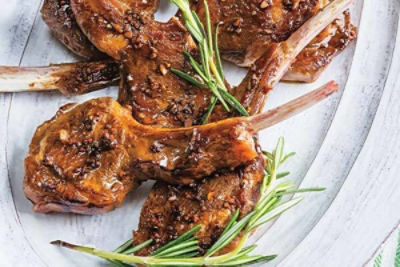 Holiday Honey-Balsamic Lamb Chops