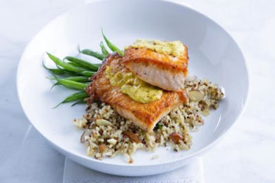 Horseradish-Mustard Salmon