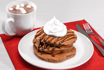 Hot Cocoa Pancakes