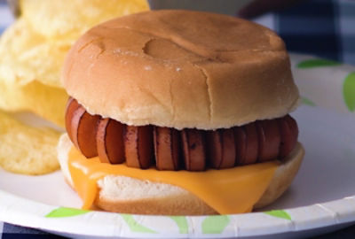 Hot Dog on a Burger Bun