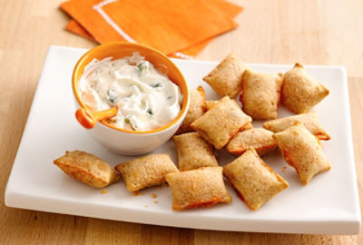 Jalapeno Popper Dip and Pizza Rolls